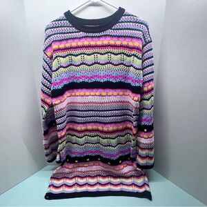 Colorful Striped Knit Sweater